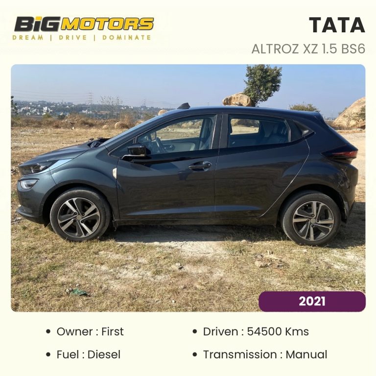 Vehicle Status - AVAILABLE For more details Call or WhatsApp - +91 7619114574 🏛 Registration - Karnataka Name - TATA ALTROZ XZ 1.5 BS6 Reg Year - 2021 KM Driven - 54500 No